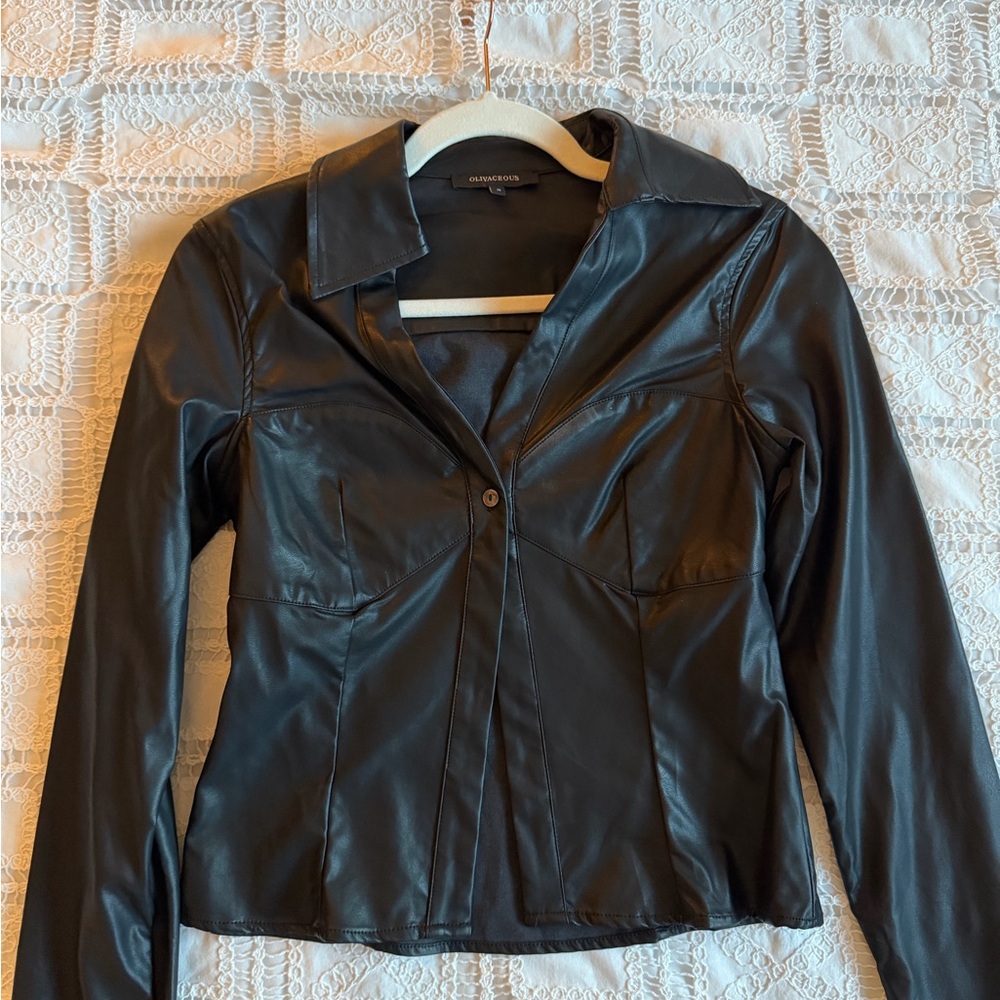 Black Leather Top